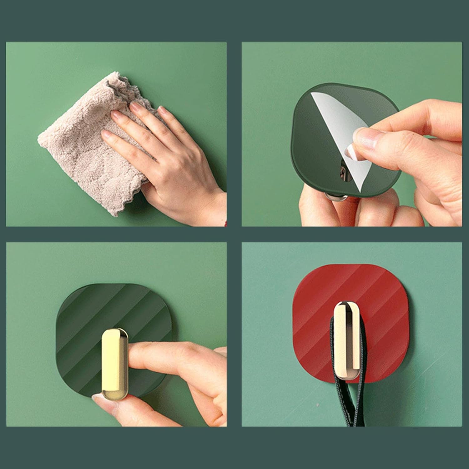 Wall Hanging Hooks 4pcs Set Strong Durable