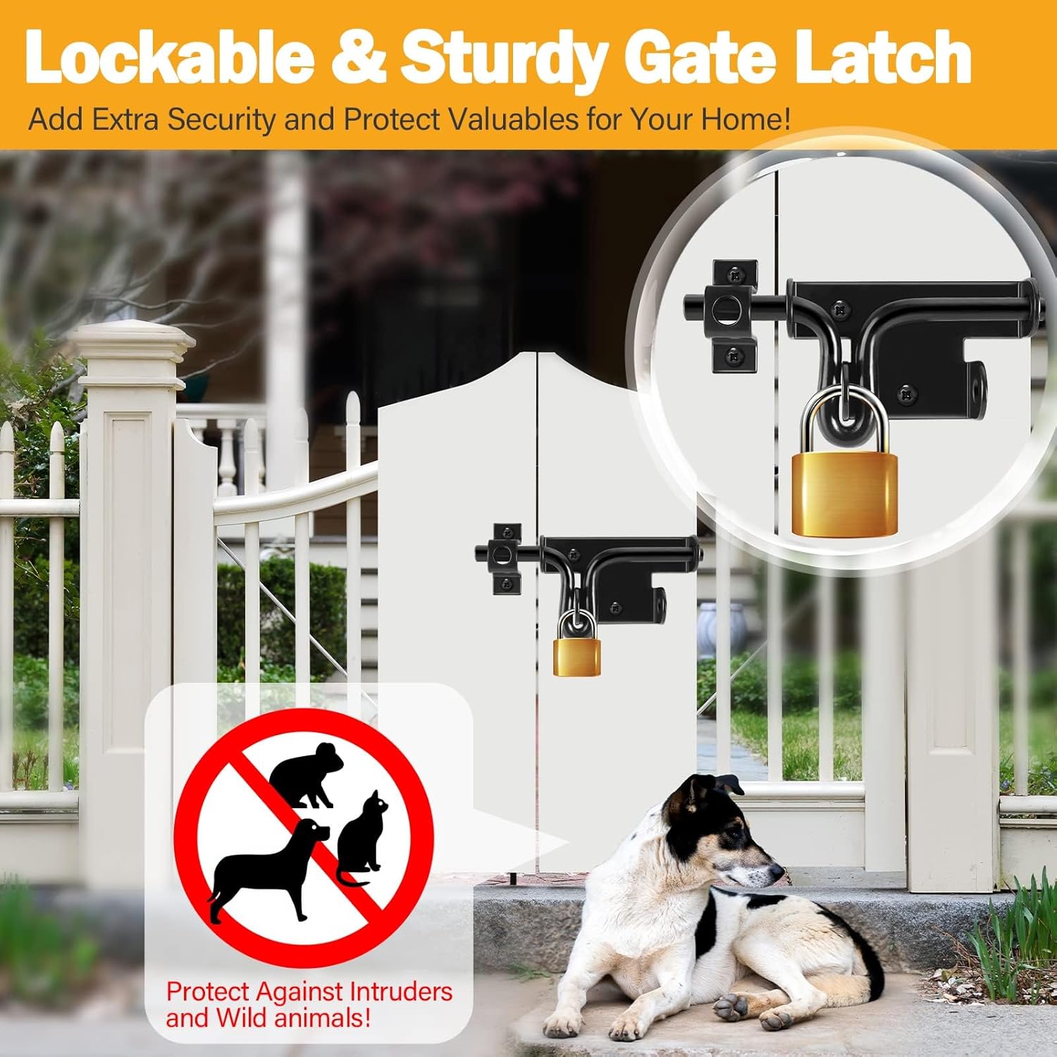 HELEMAN Heavy-Duty Gate Latch