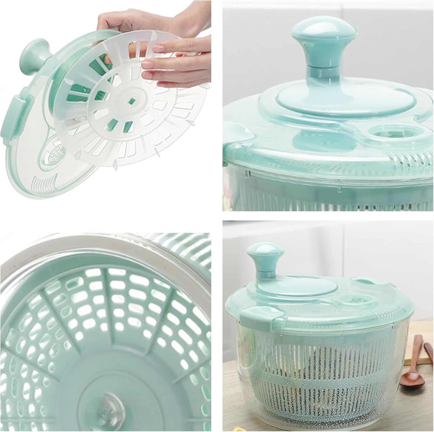 Vansza Salad Dryer Spinner - 10 Sec Water Removal