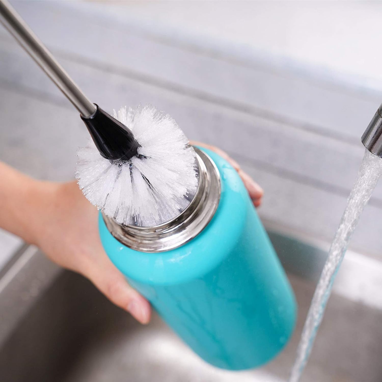MOSOLAN 2 Pack Stainless Steel Bottle Brush