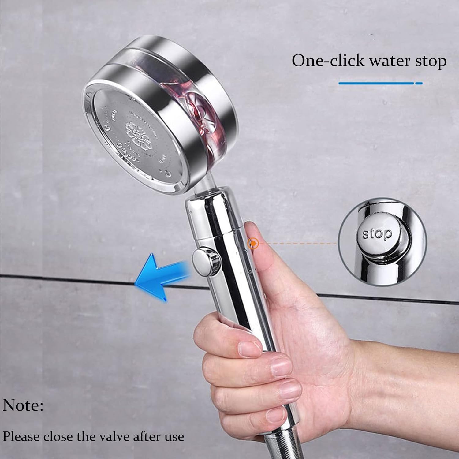 Compact Handheld Shower Head for Quick Cleanings