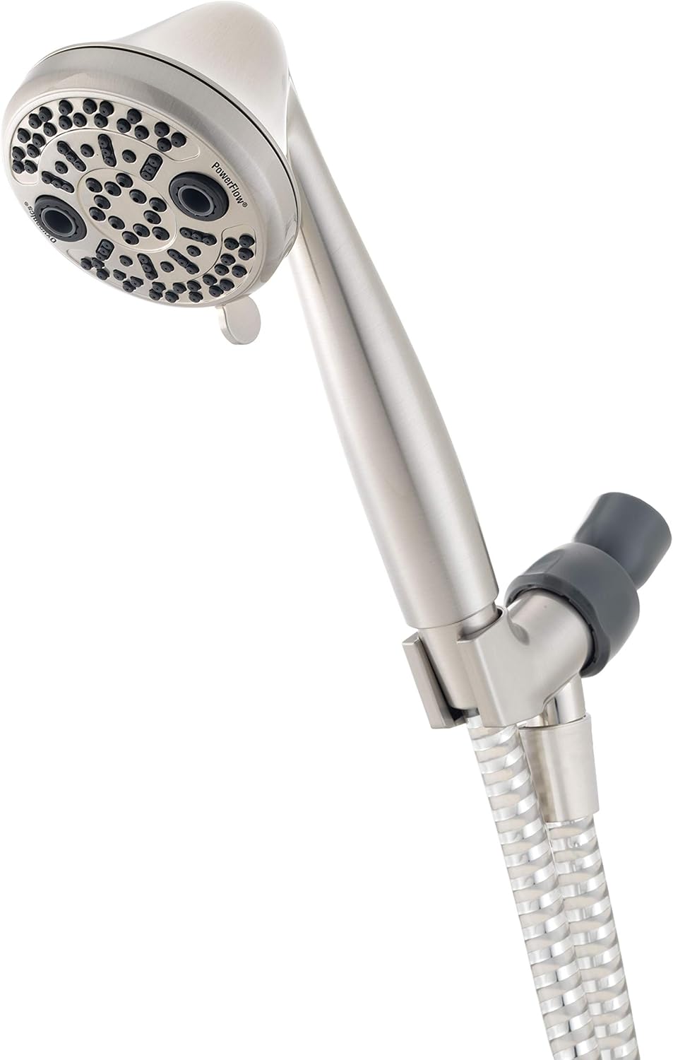 Economical Efficient Durable Full-Function Handheld Shower Head - Oxygenics 87446 PowerFlow Brushed Nickel