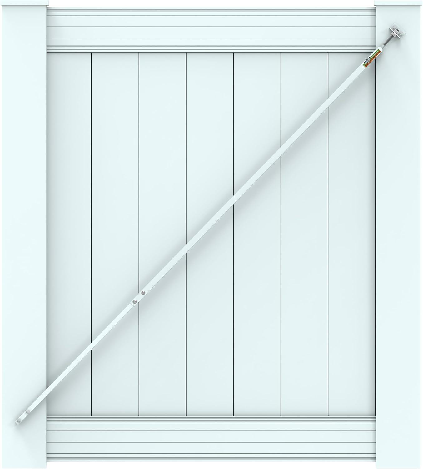 8 White Telescoping Gate Brace