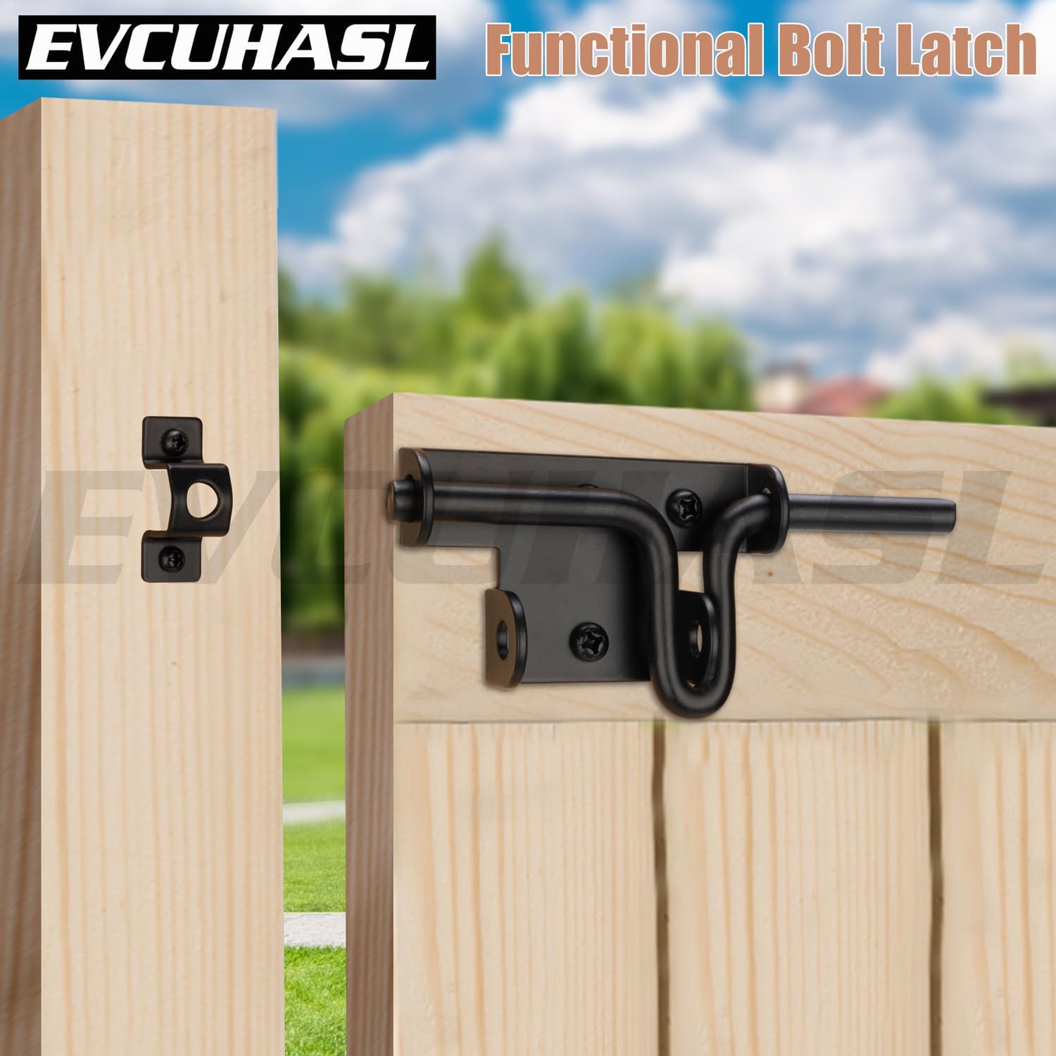 EVCUHASL Slide Bolt Gate Latch Set