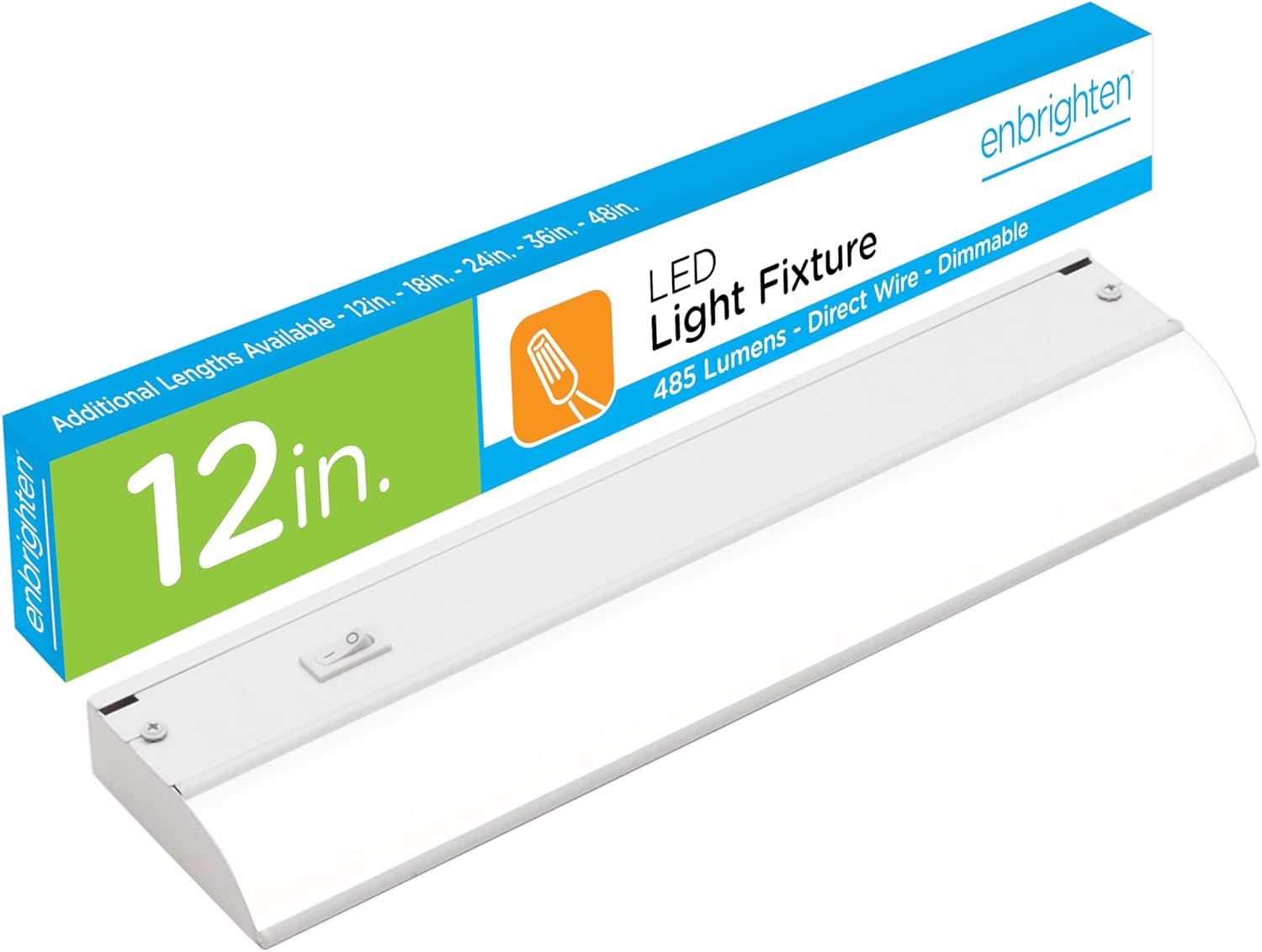 Enbrighten 12 Inch Front Mount Under Cabinet Light Fixture