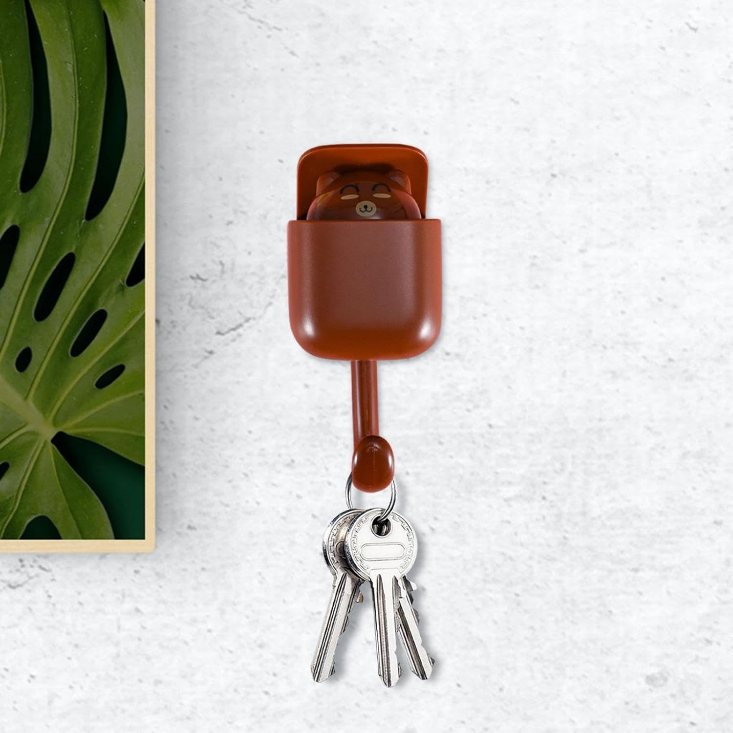 Brown Bear Key Hook Organizer for Entryway Storage 1