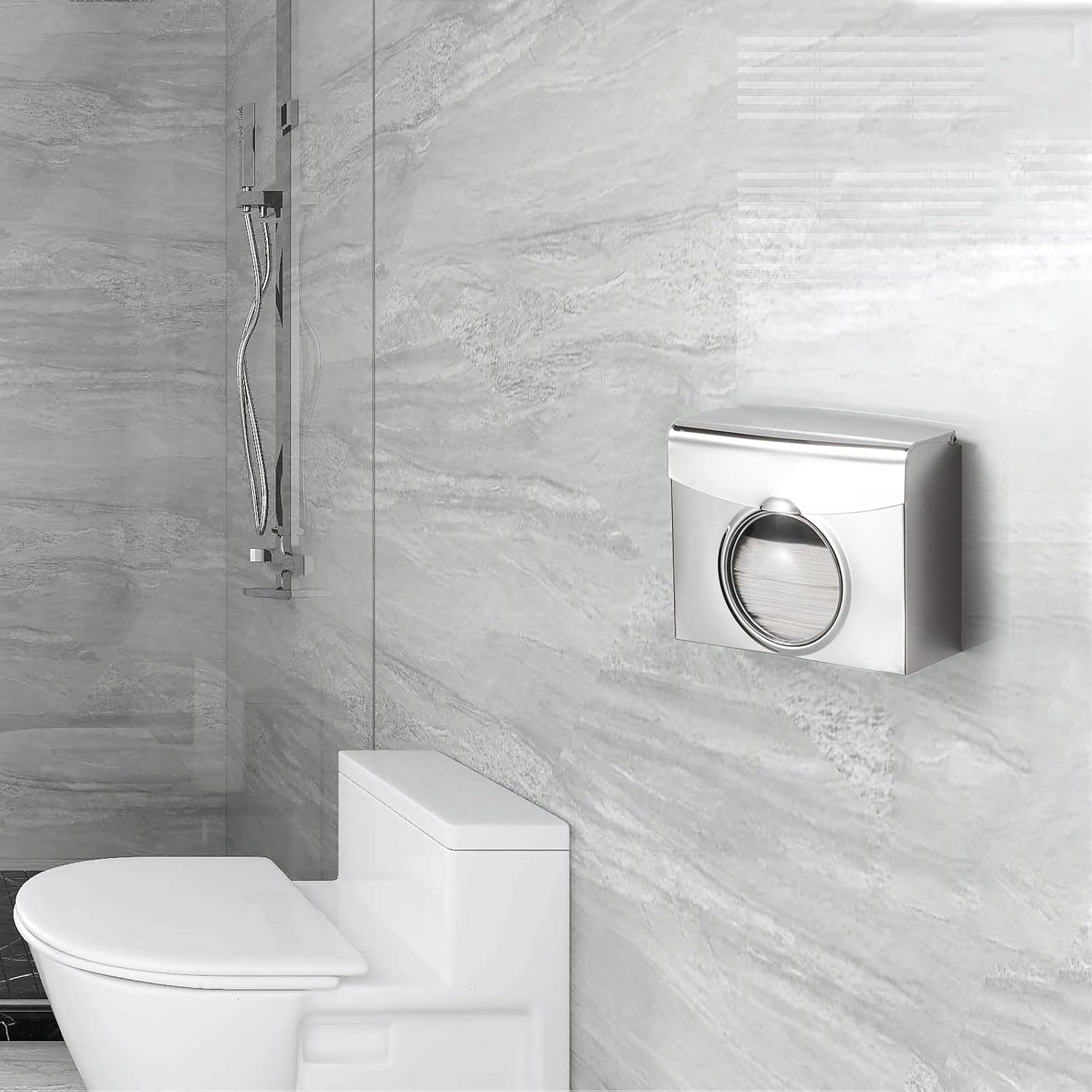 Stainless Steel Toiletries Holder Modern Design Easy to Use