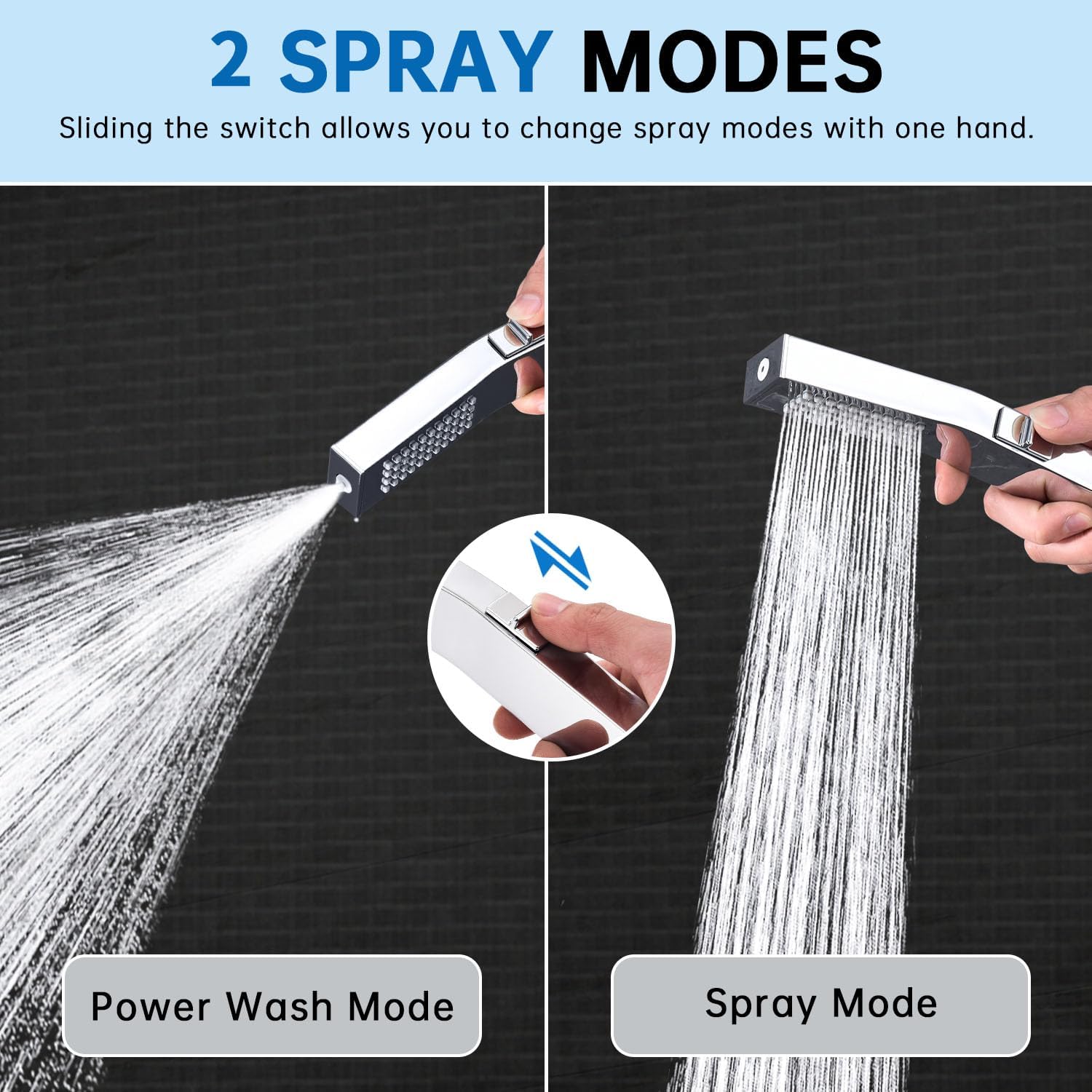 Spray Power Wash 70-Inch Durable Hose Easy Install EVP240 Chrome