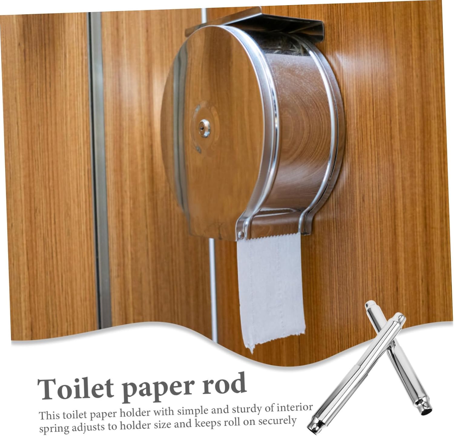 DOITOOL Toilet Paper Holder Retractable Spindle for Easy Replacement