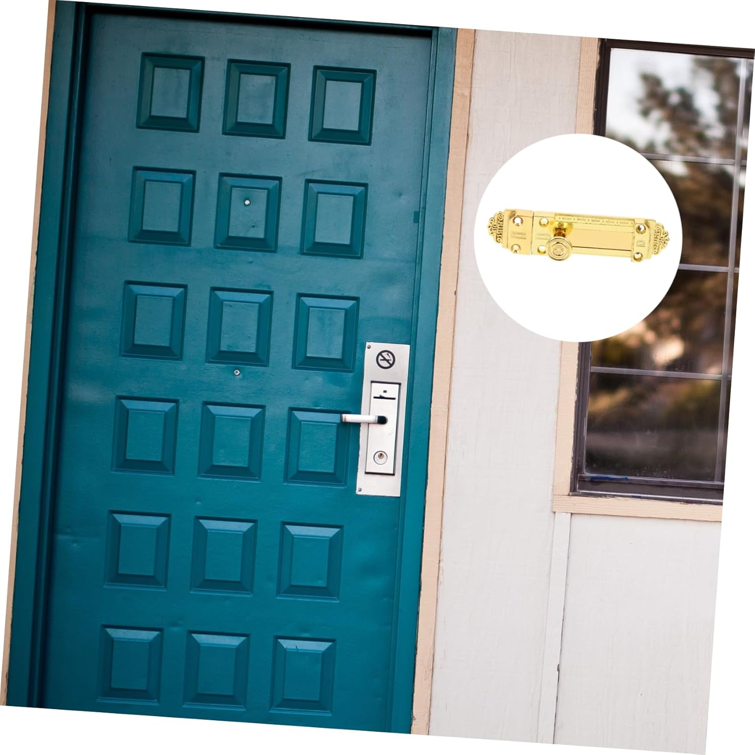 Secure Antique Copper Door Latch for Home Garden