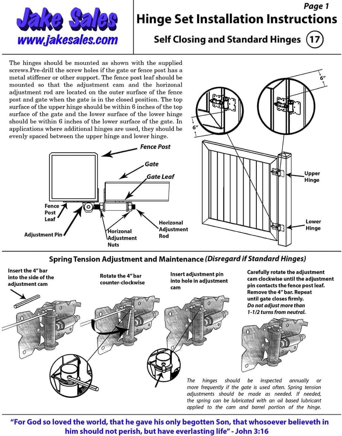 Jake Sales Free Shipping Vinyl Fence Gate Hardware Kit White