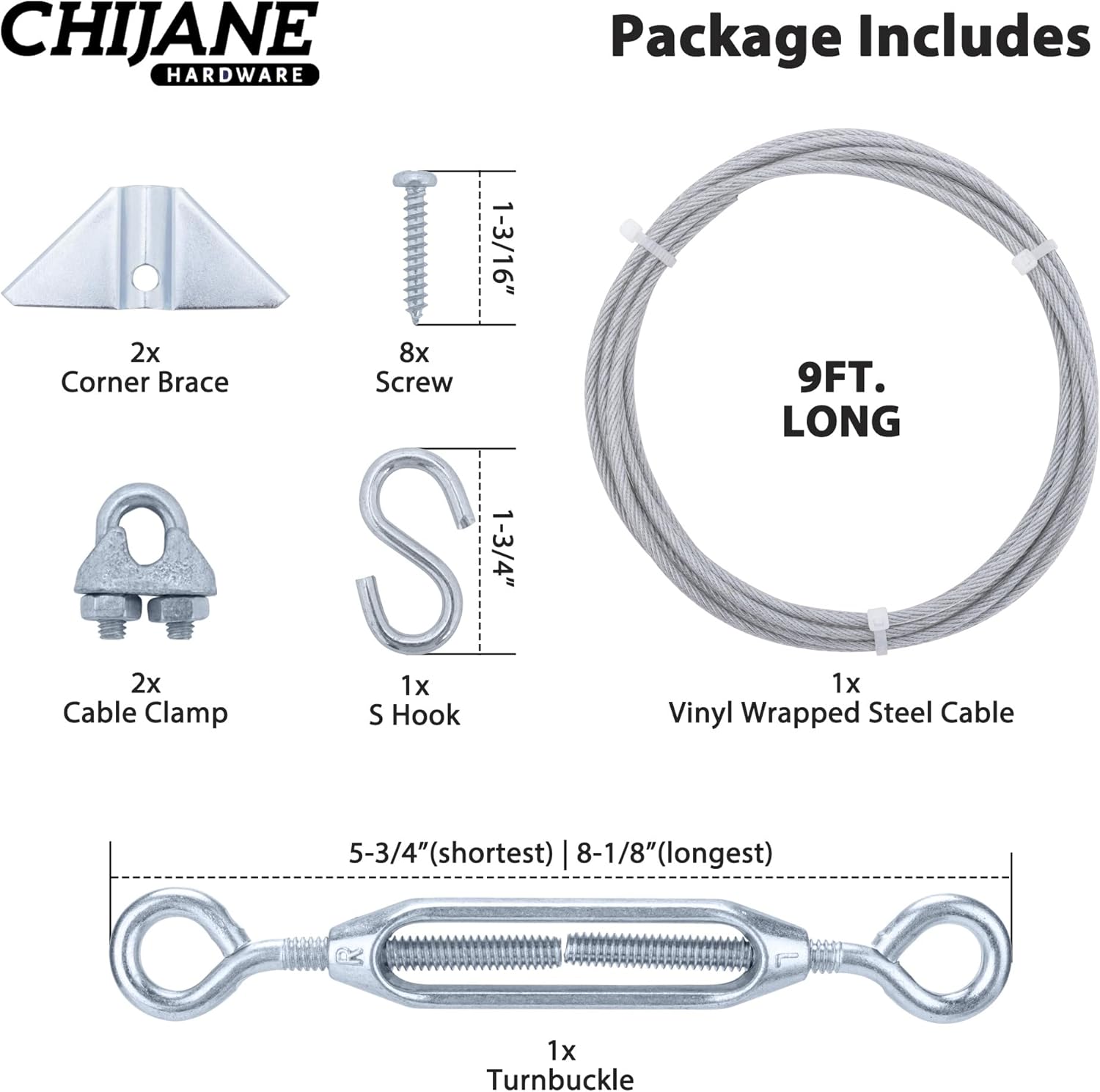 Sturdy Durable Anti-Sagging Gate Kit for Outdoor Use