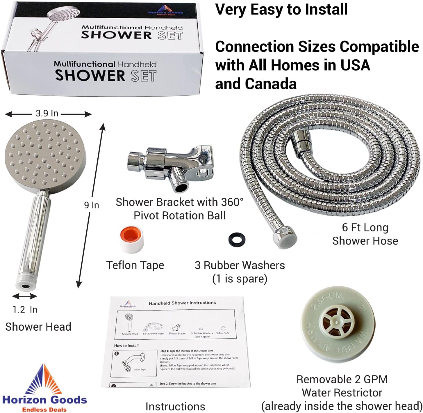 All Metal Showers Set