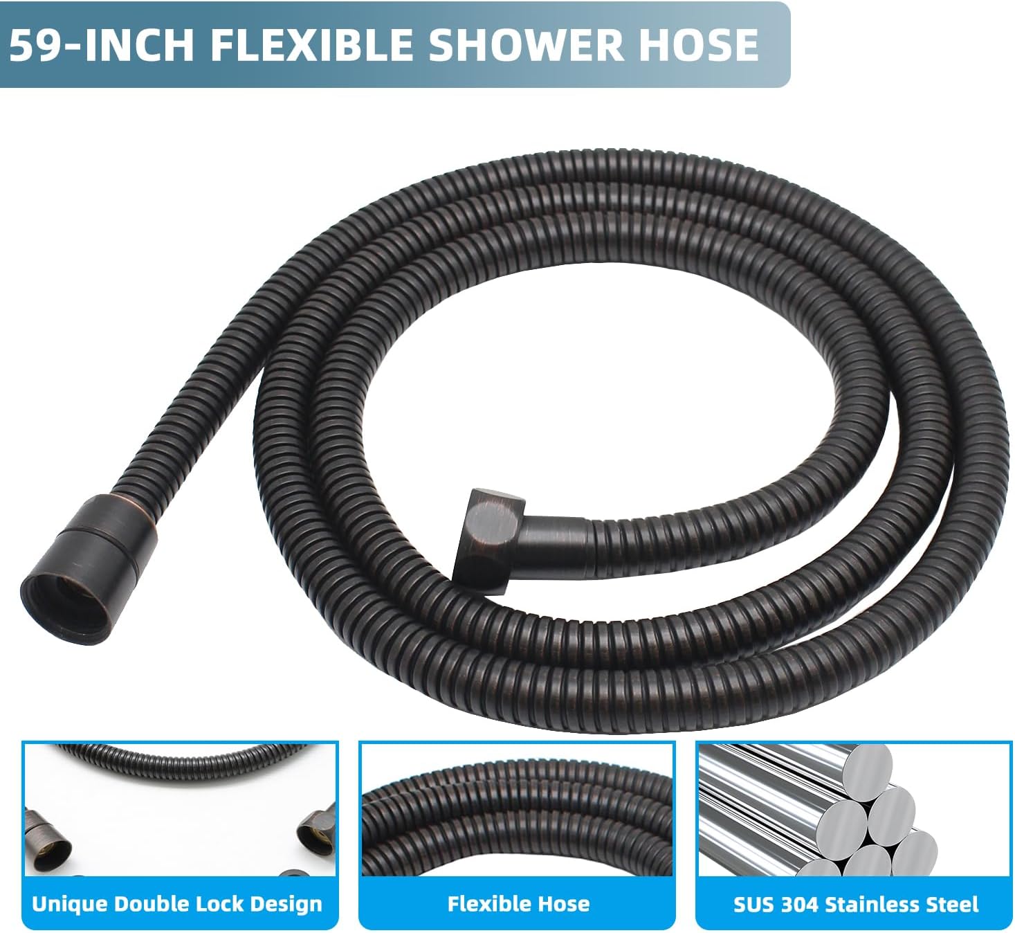 Premium Solid Brass Handheld Shower Head with Arc Design