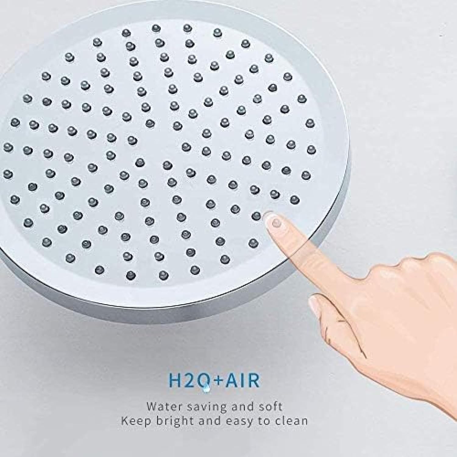 Swivel Shower Set with Hand Rain Shower Heads