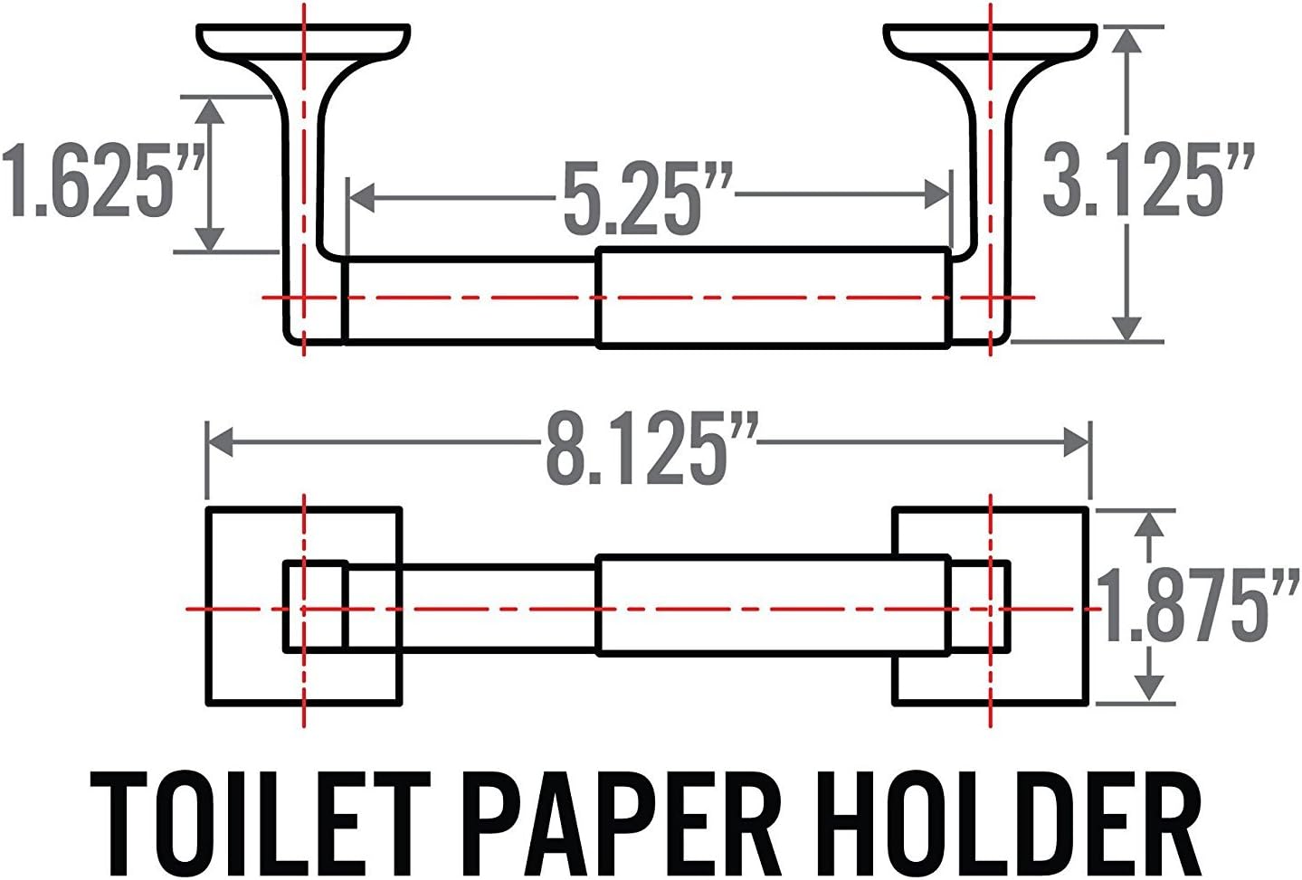 Randall Brushed Nickel Toilet Paper Holder