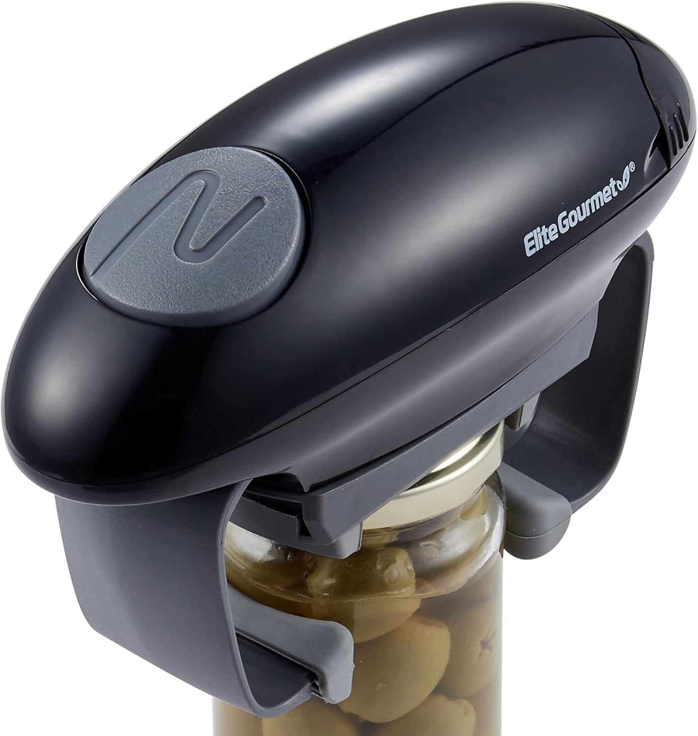 Elite Gourmet EJO800 Electric Jar Opener BlackGray