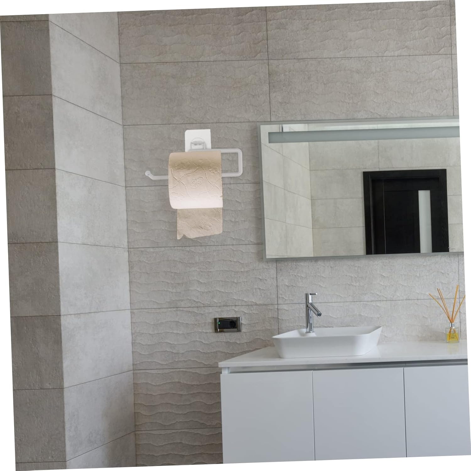 Wall Mounted Toilet Paper Holder - Durable Stylish Space-Saving Design