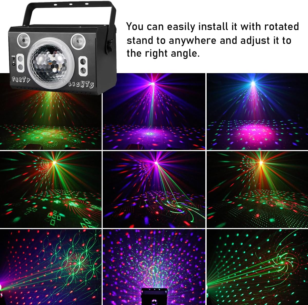 kismee LED Disco Ball Strobe Light with Remote Control