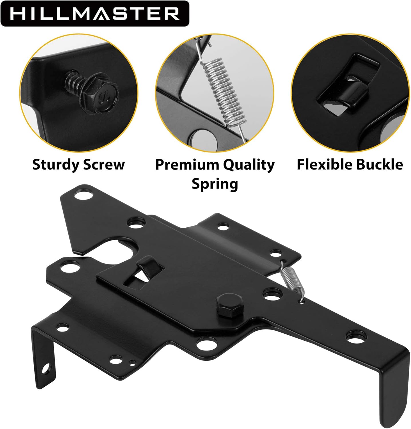 Sturdy Stainless Steel Gate Latch with Black Finish