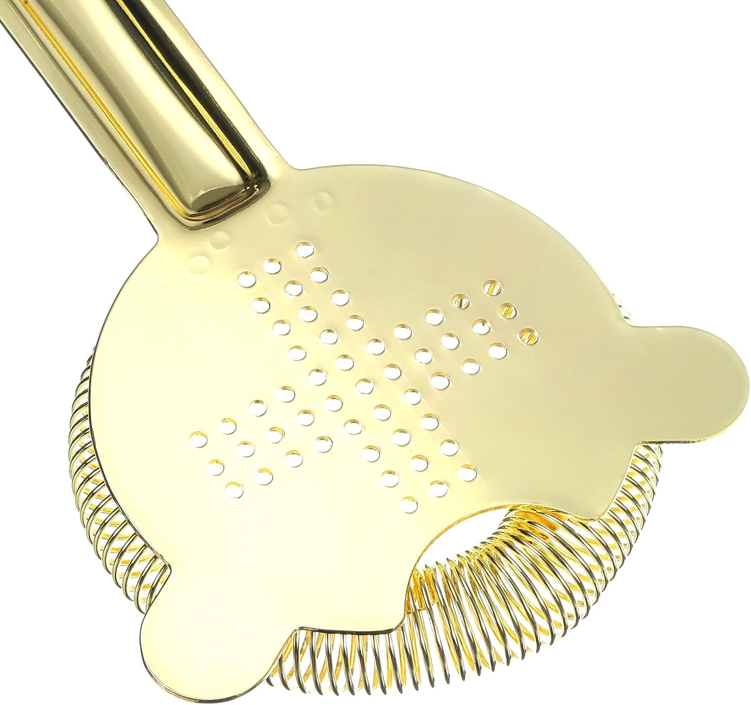 Cocktail Strainer - Stainless Steel Bar Tool for Drinks Gold 160mm