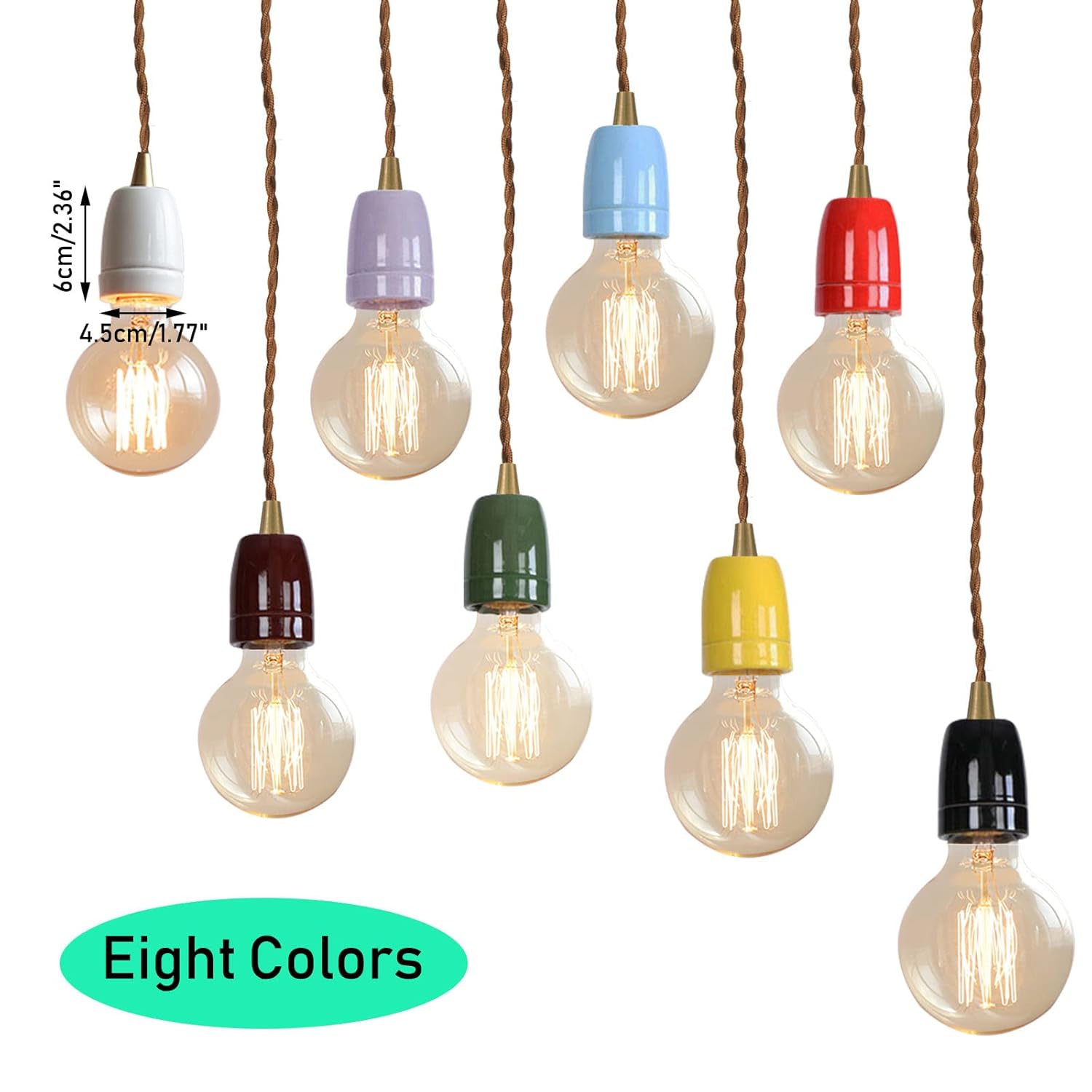KAYYELAMP Mini Retro Pendant Light Fixture Set of Three
