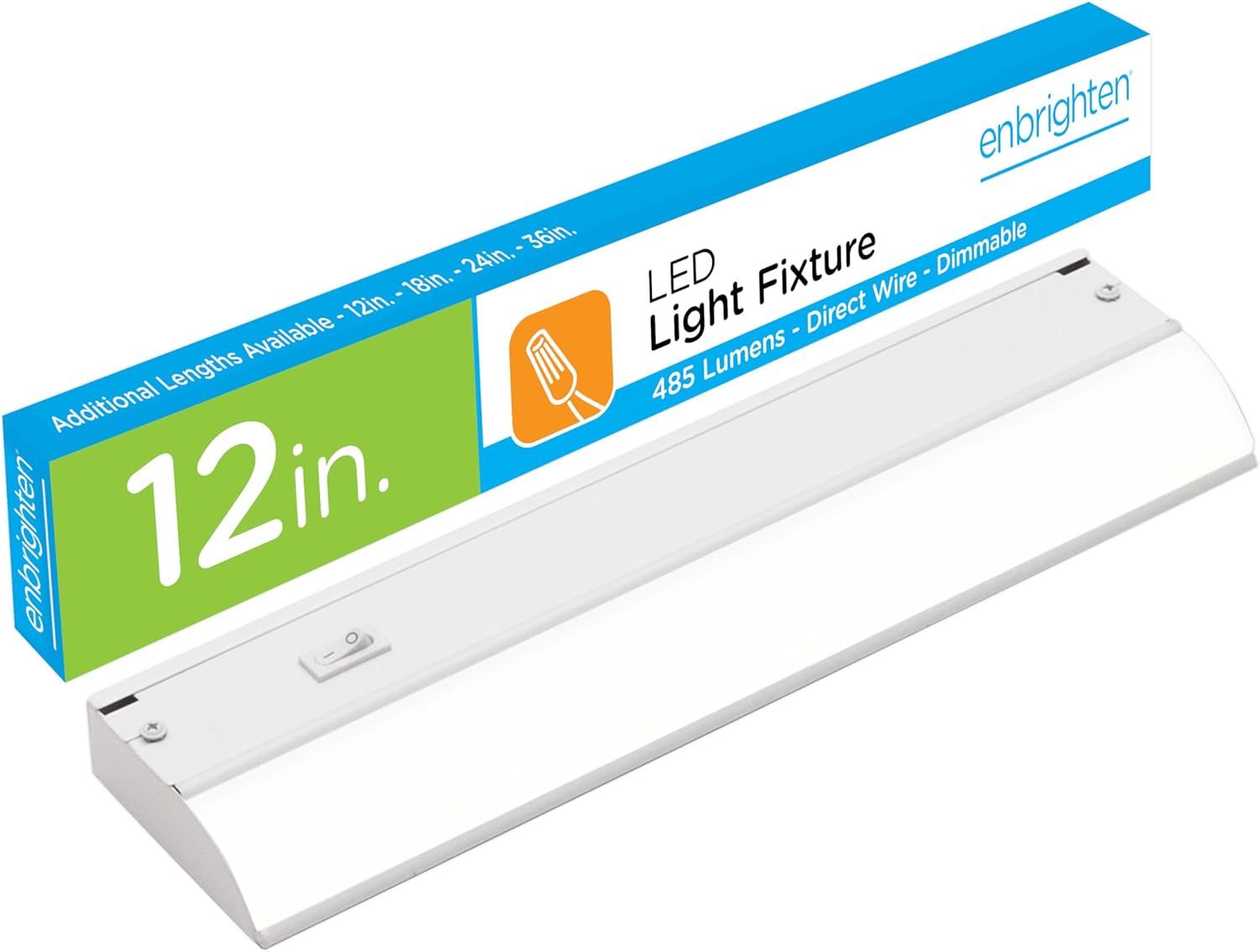 Enbrighten 12 Inch Hardwired Under Cabinet Light Soft White Dimmable