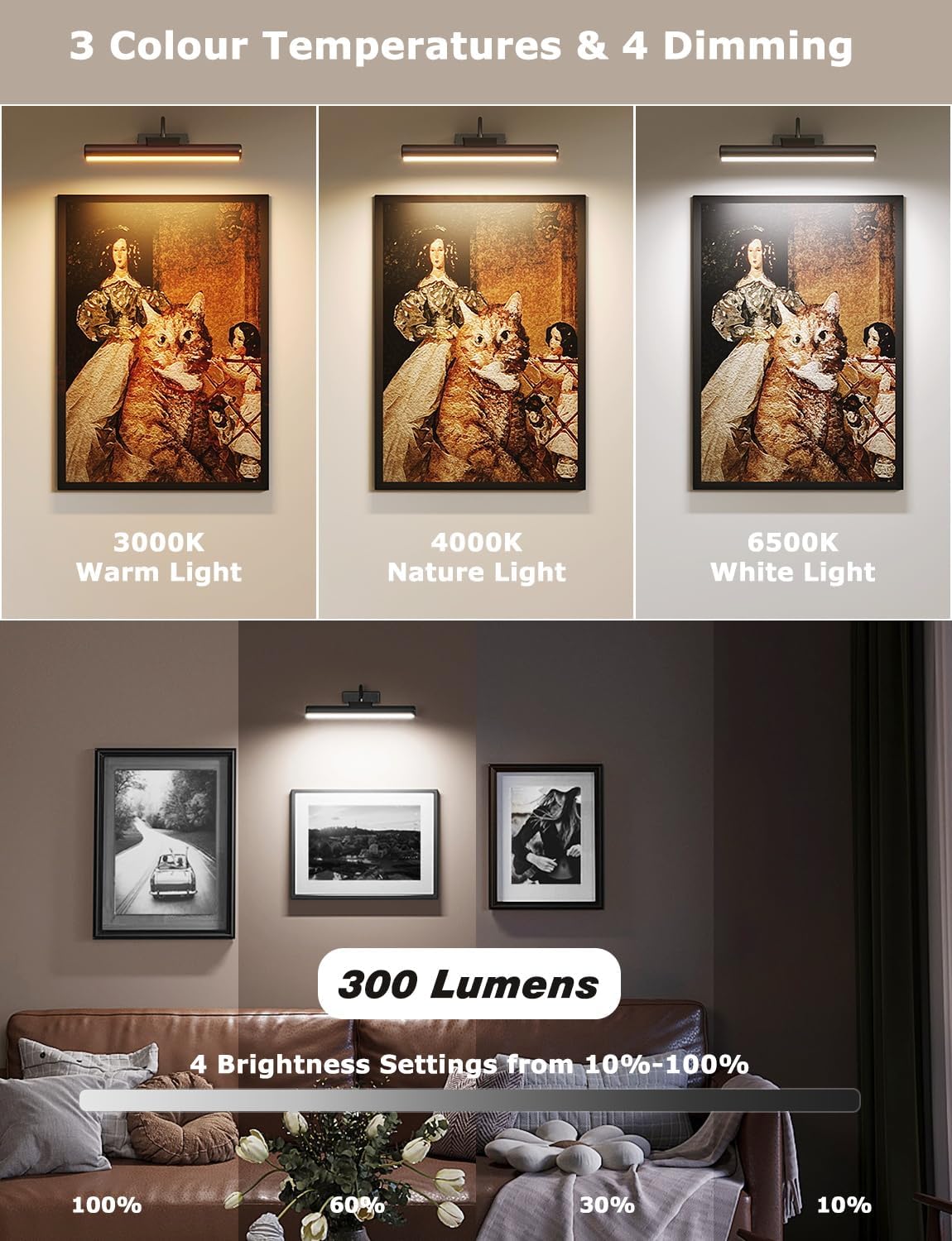 Skairipa Wireless Picture Light with Remote 2Pack 1