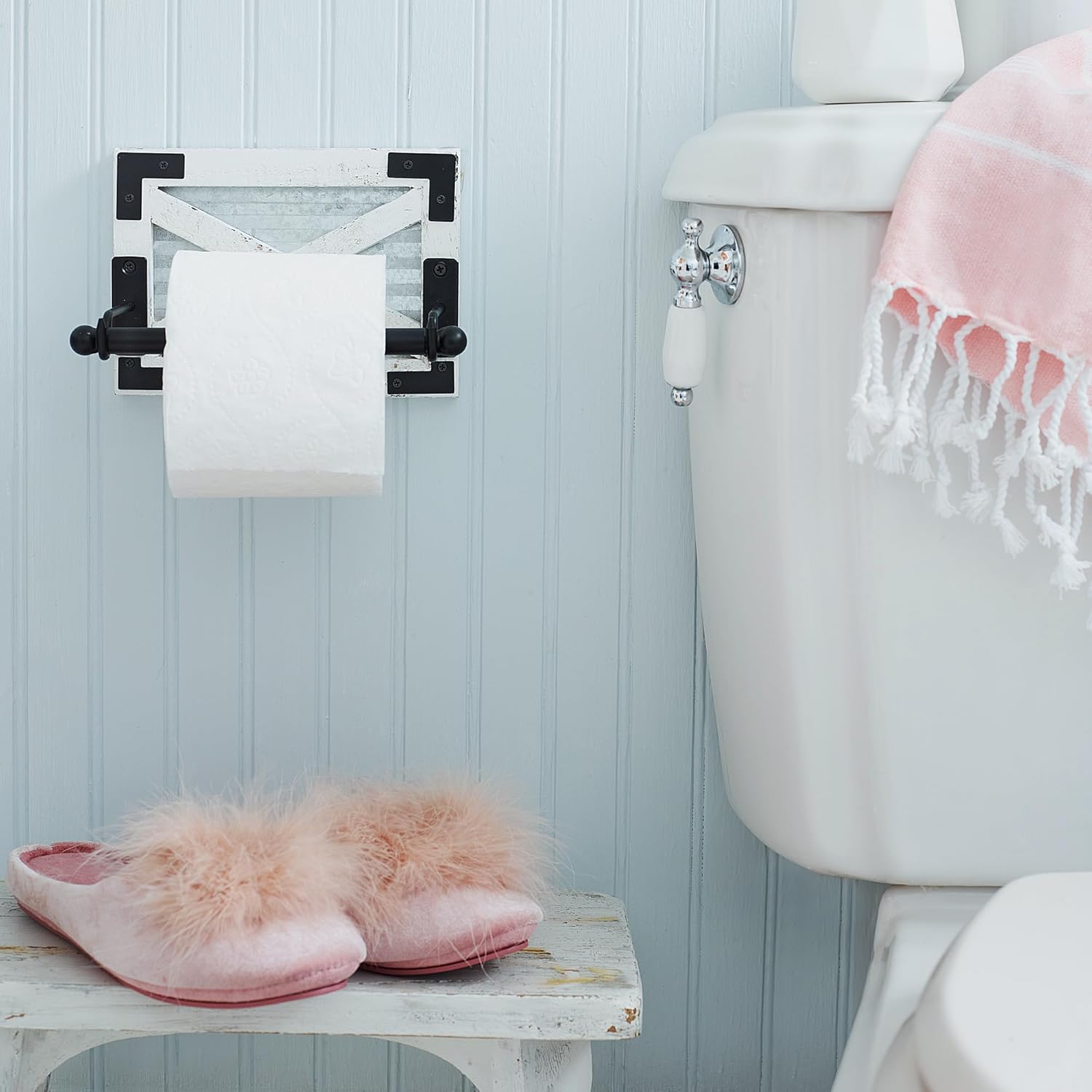 Autumn Alley Rustic Toilet Paper Holder - Farmhouse Style