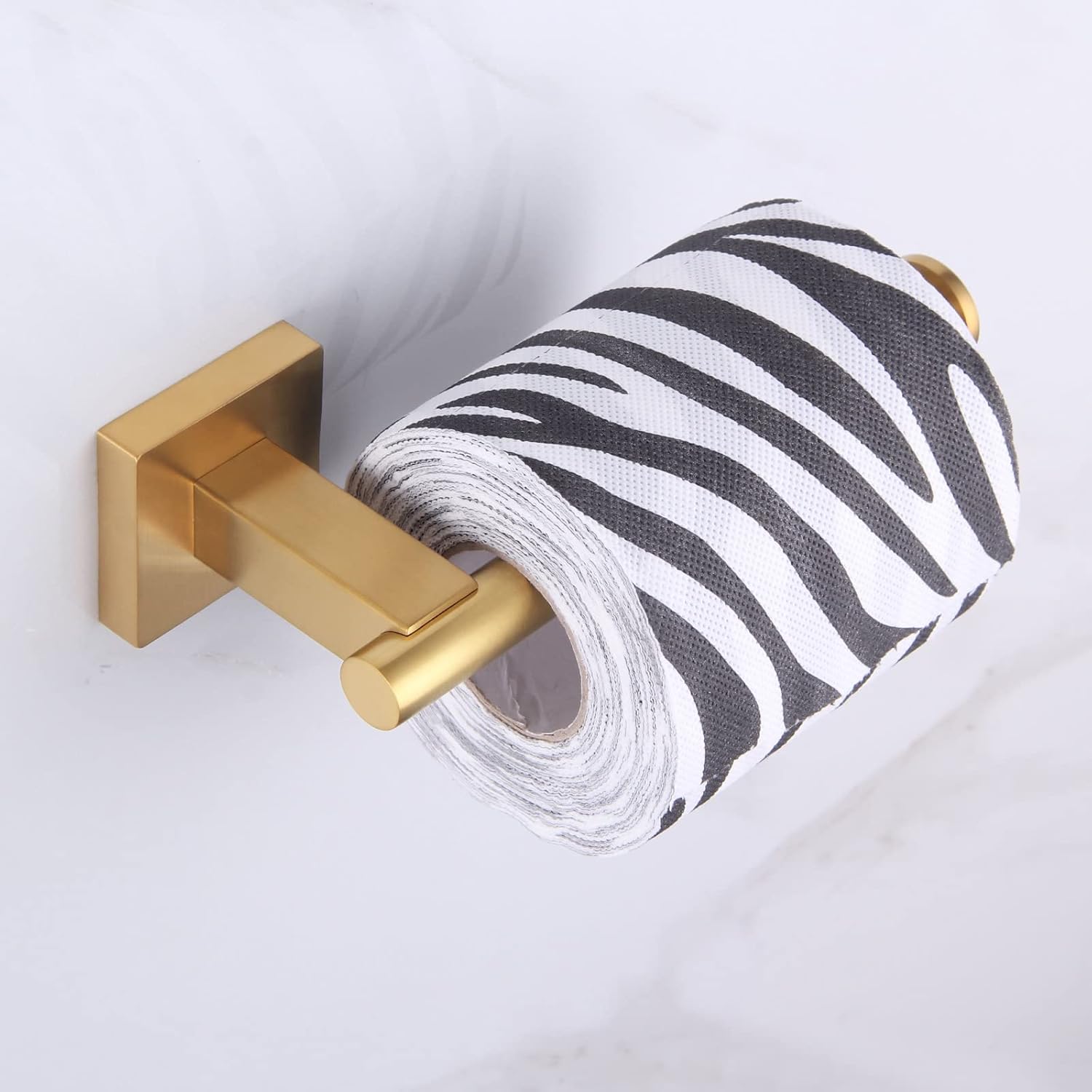 Suyar Brushed Gold Toilet Paper Holder Wall Mount