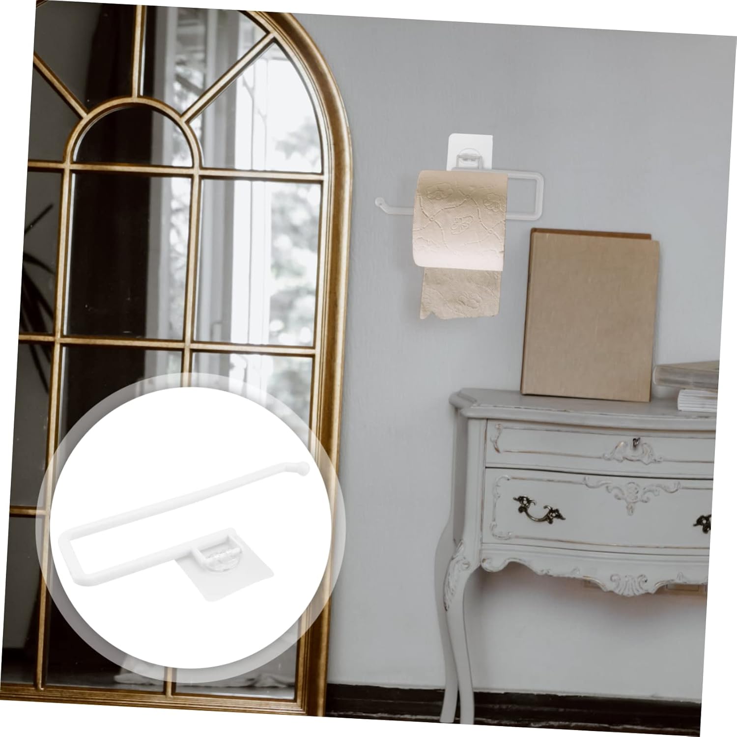 Wall Mounted Toilet Paper Holder - Durable Stylish Space-Saving Design