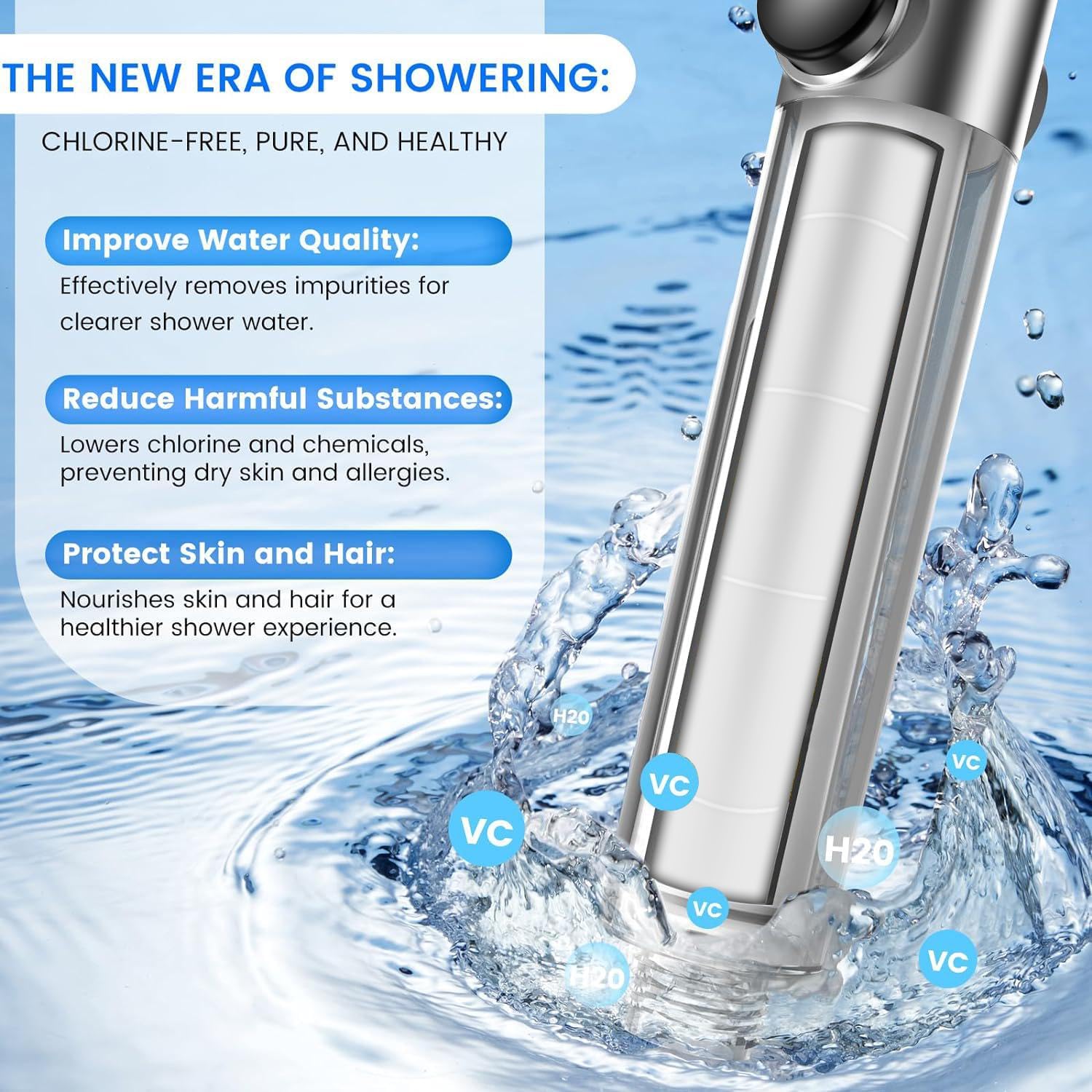 Ergonomic Water-Saving Handheld Shower Head