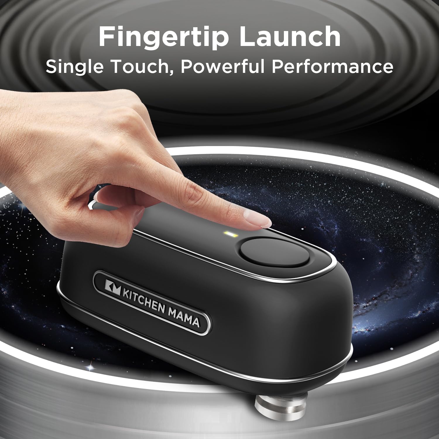 Kitchen Mama Orbit One Rechargeable Can Opener with Storage Box