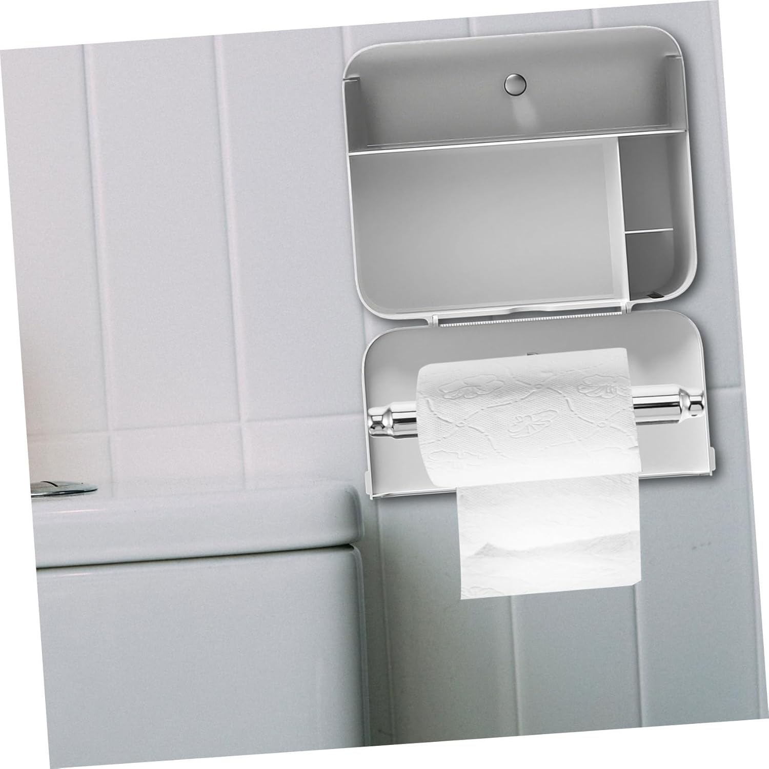 DOITOOL Toilet Paper Holder Retractable Spindle for Easy Replacement