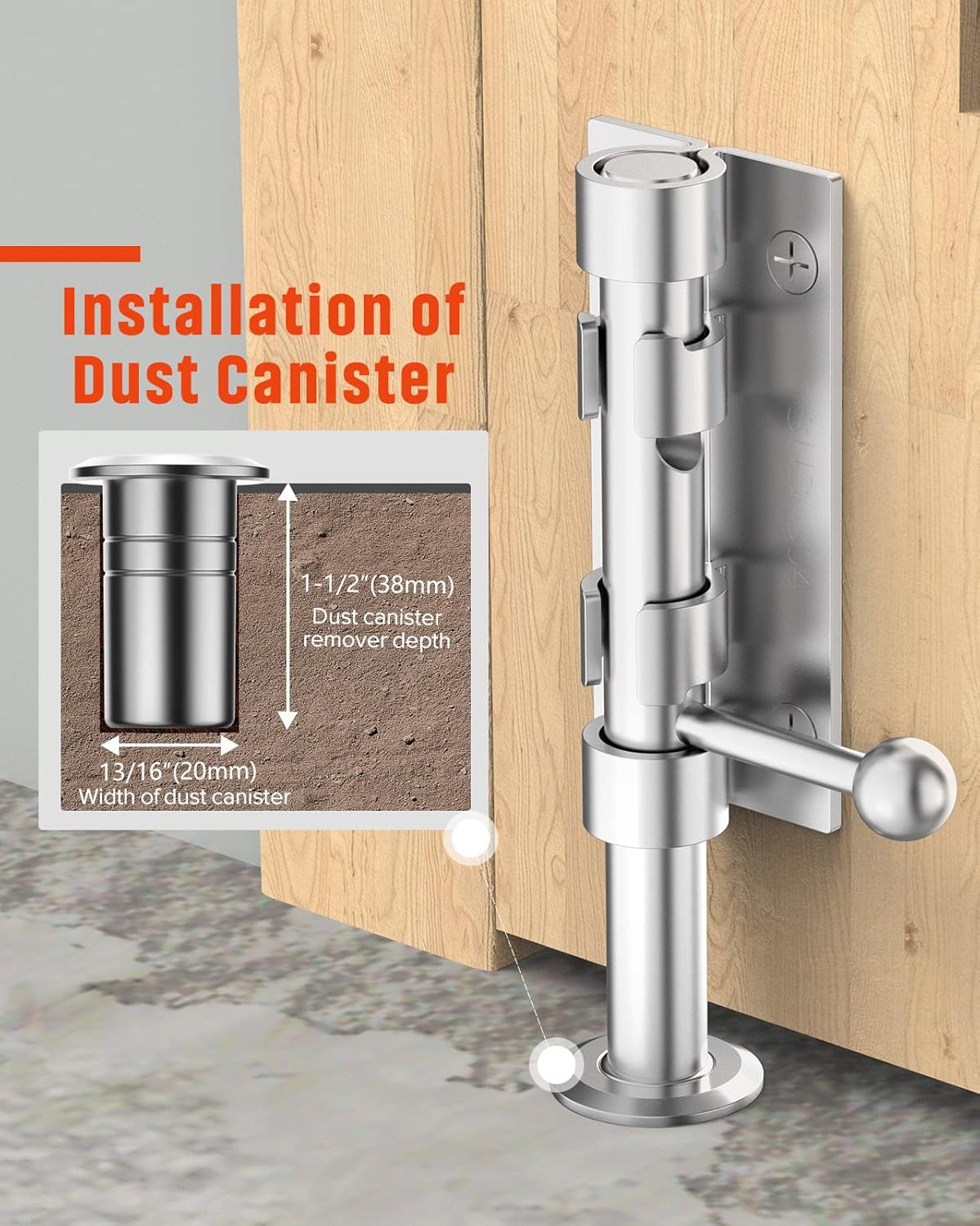 SecurePath Heavy Duty Barn Door Latch Hardware