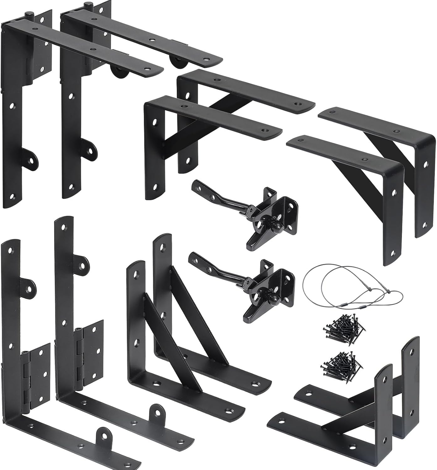 2-Pack Anti-Sag Gate Kit for Durable Fence Gates