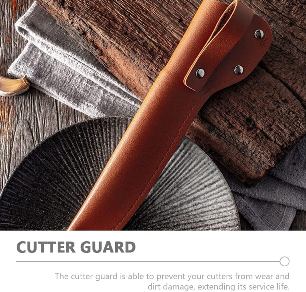 TOPBATHY 2pcs Leather Fish Filleting Knife Guards with Belt Loop