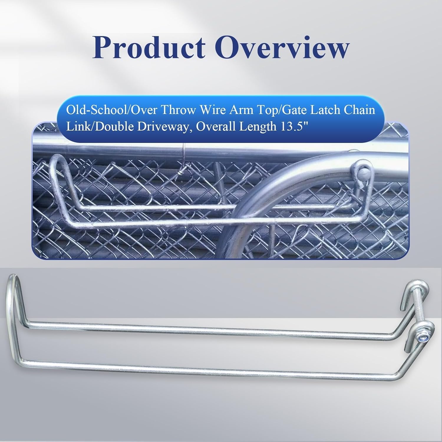 High-Quality Over-Throw Gate Latch for 135-inch Chain Link
