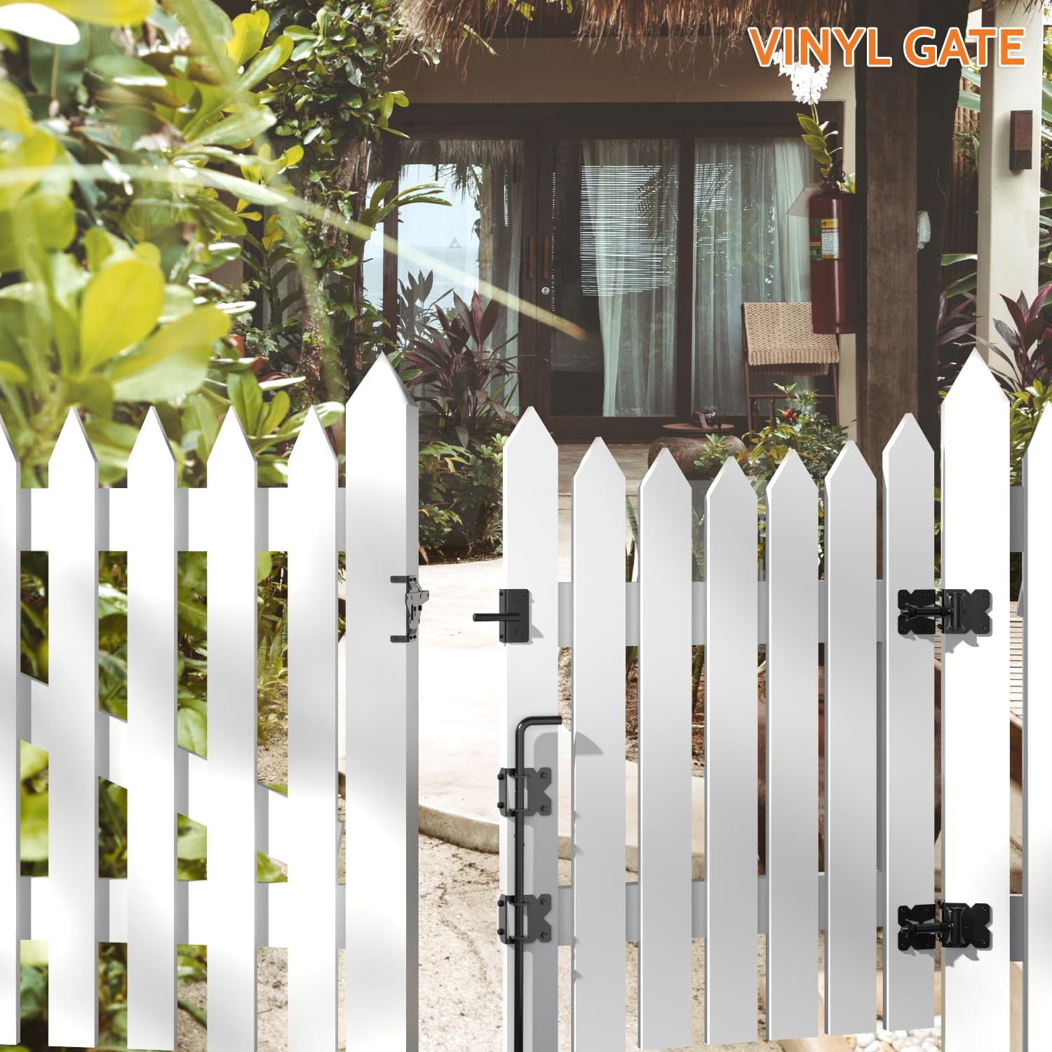 SKYSEN Self-Closing Durable Easy-Install Fence Hinges for Double-Gate Fences