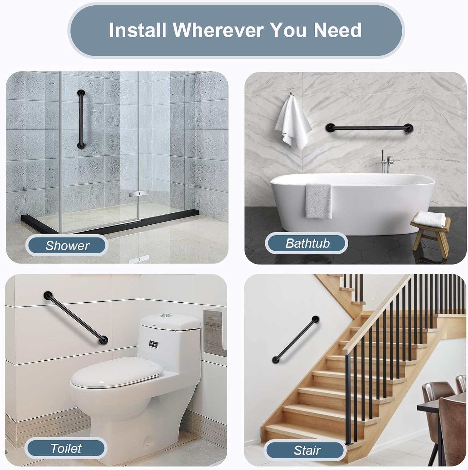 BRIGHT SHOWERS Dual Shower Head Combo Set