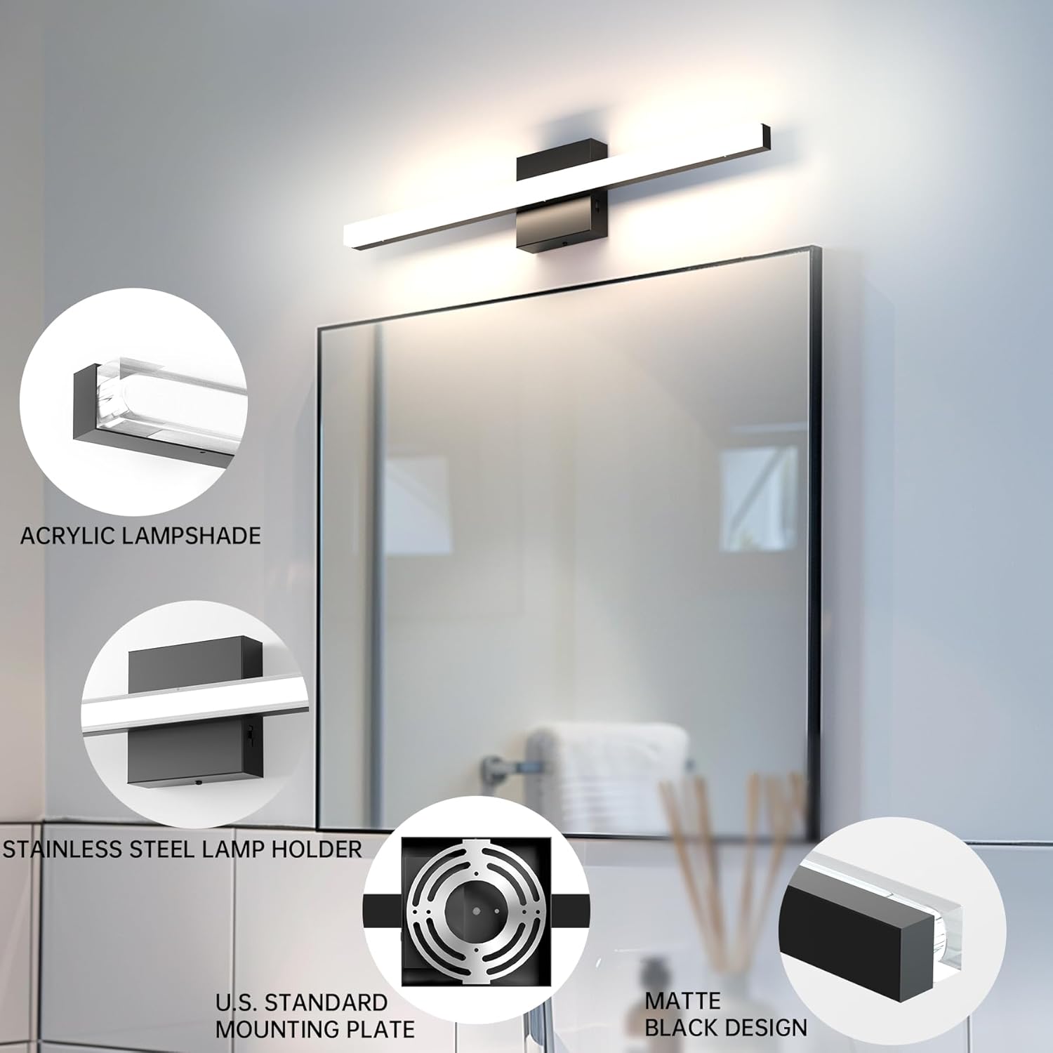Azhien 236 Inch Dimmable LED Vanity Light Bar
