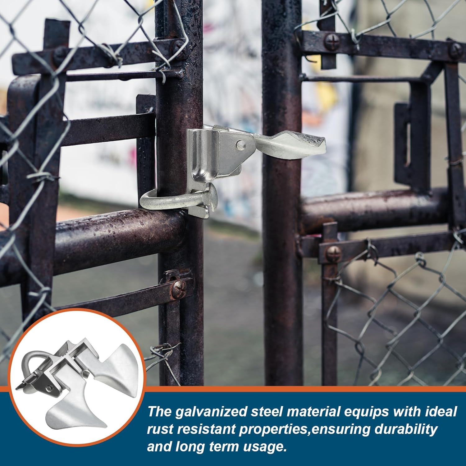 Tandefio 2-Piece Chain Link Gate Latches