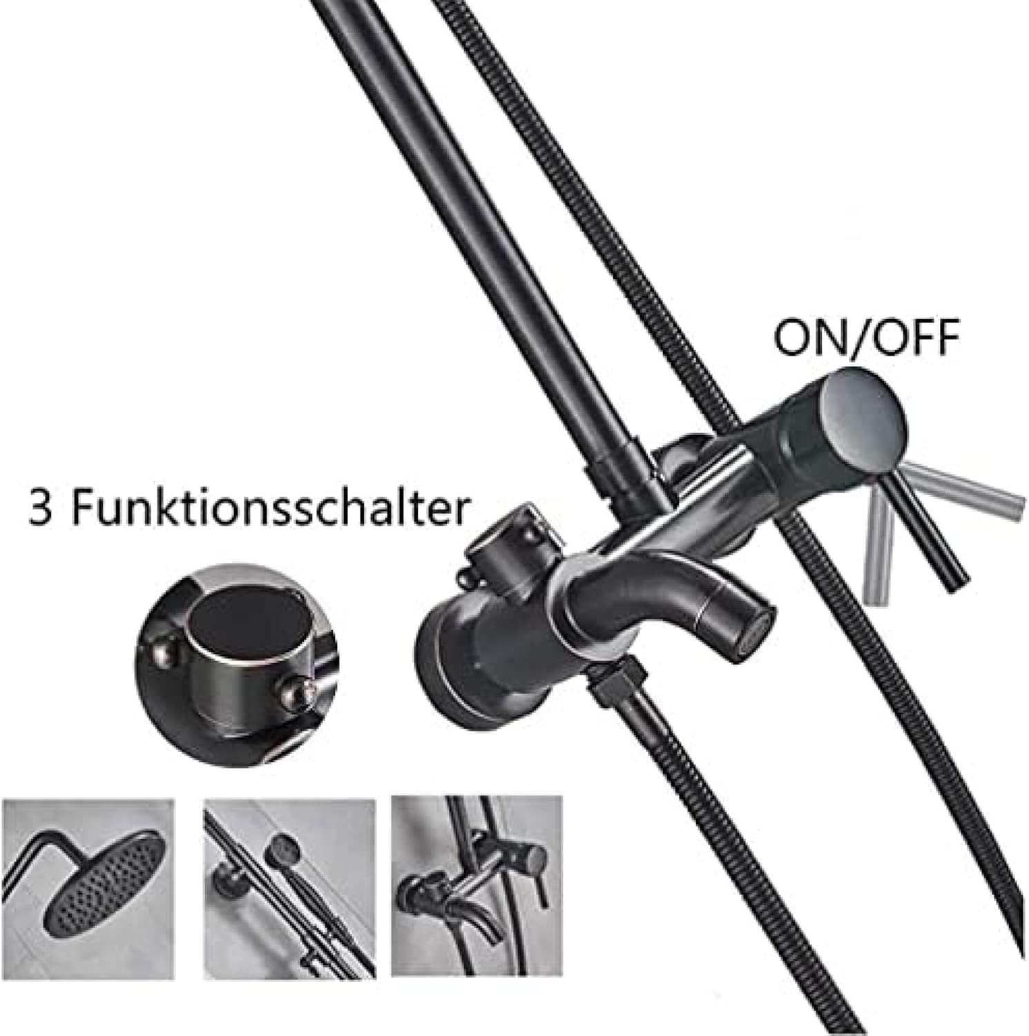 Stainless Steel Showers Luxury Massage Faucets