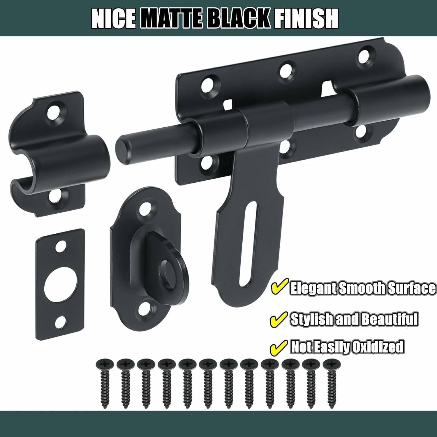 Alise Heavy-Duty Gate Latch Stainless Steel