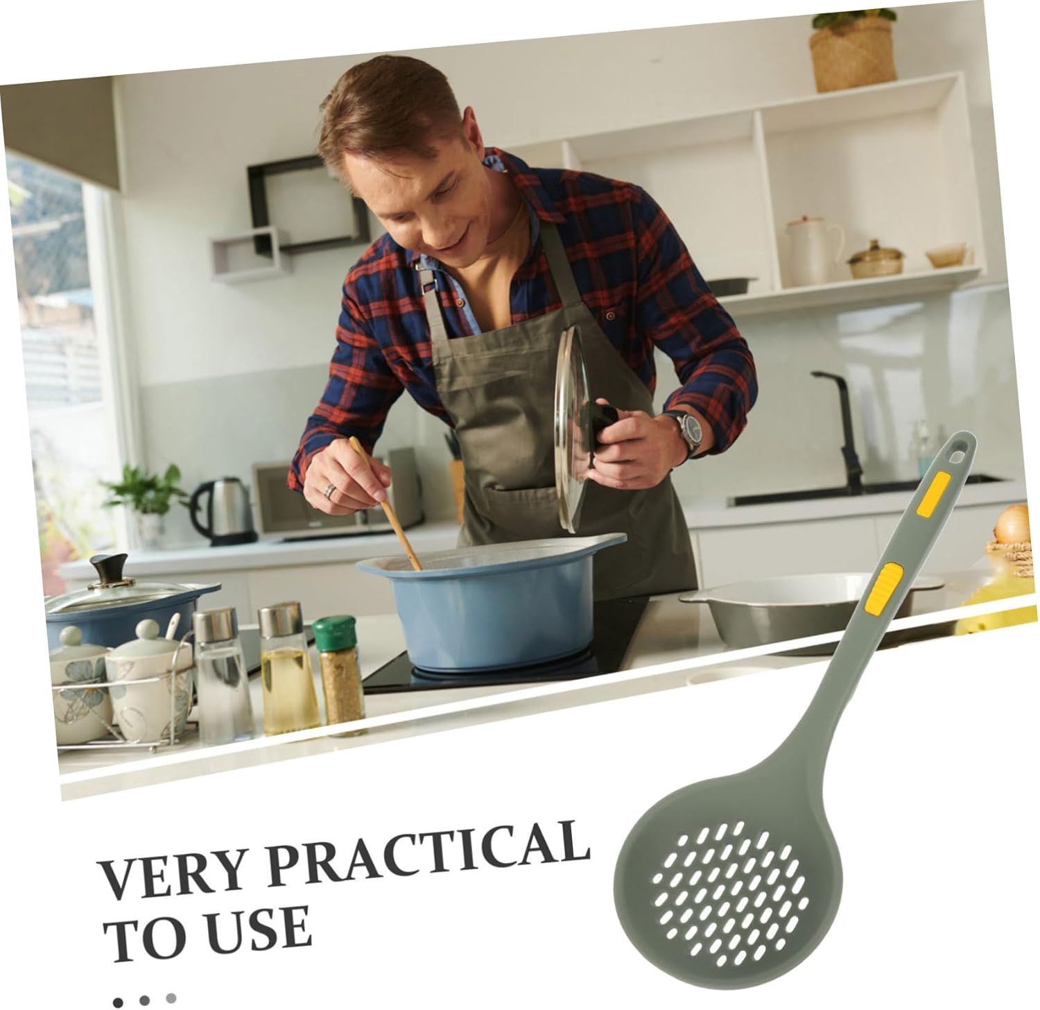 VINTORKY Multi-Functional Colander Spoon for Noodles and Fries