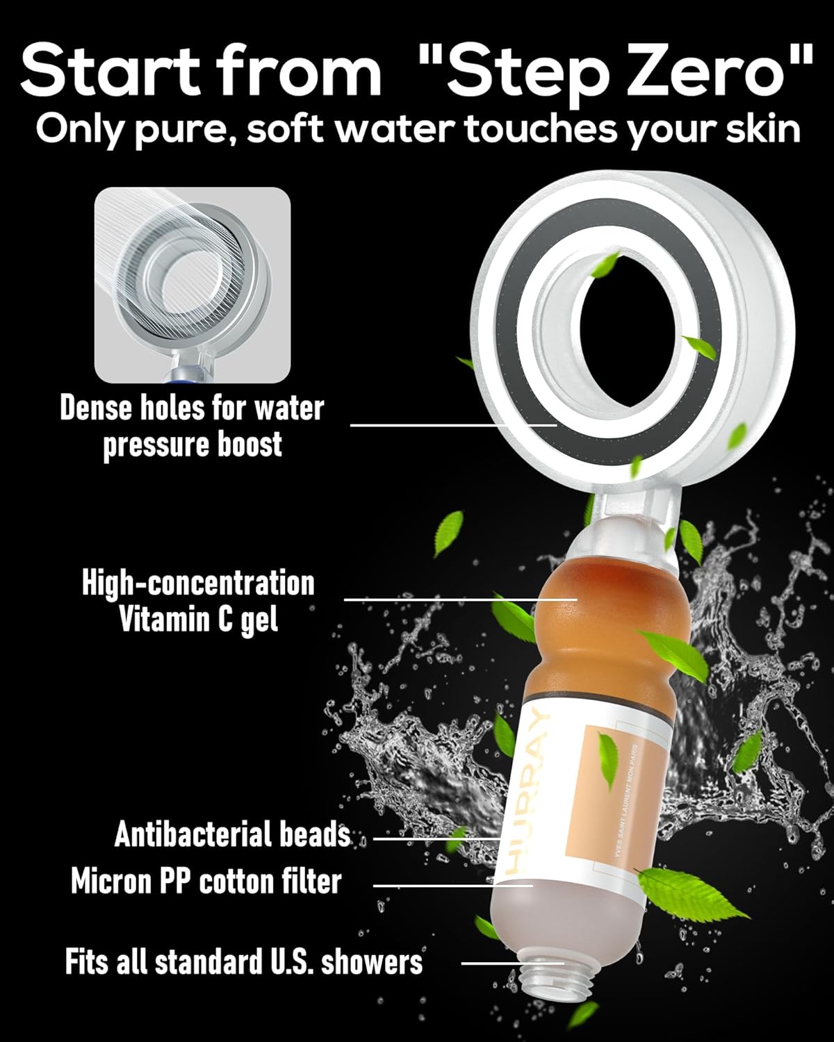Handheld Aromatherapy Shower Head for Hard Water - Soft Water Experience