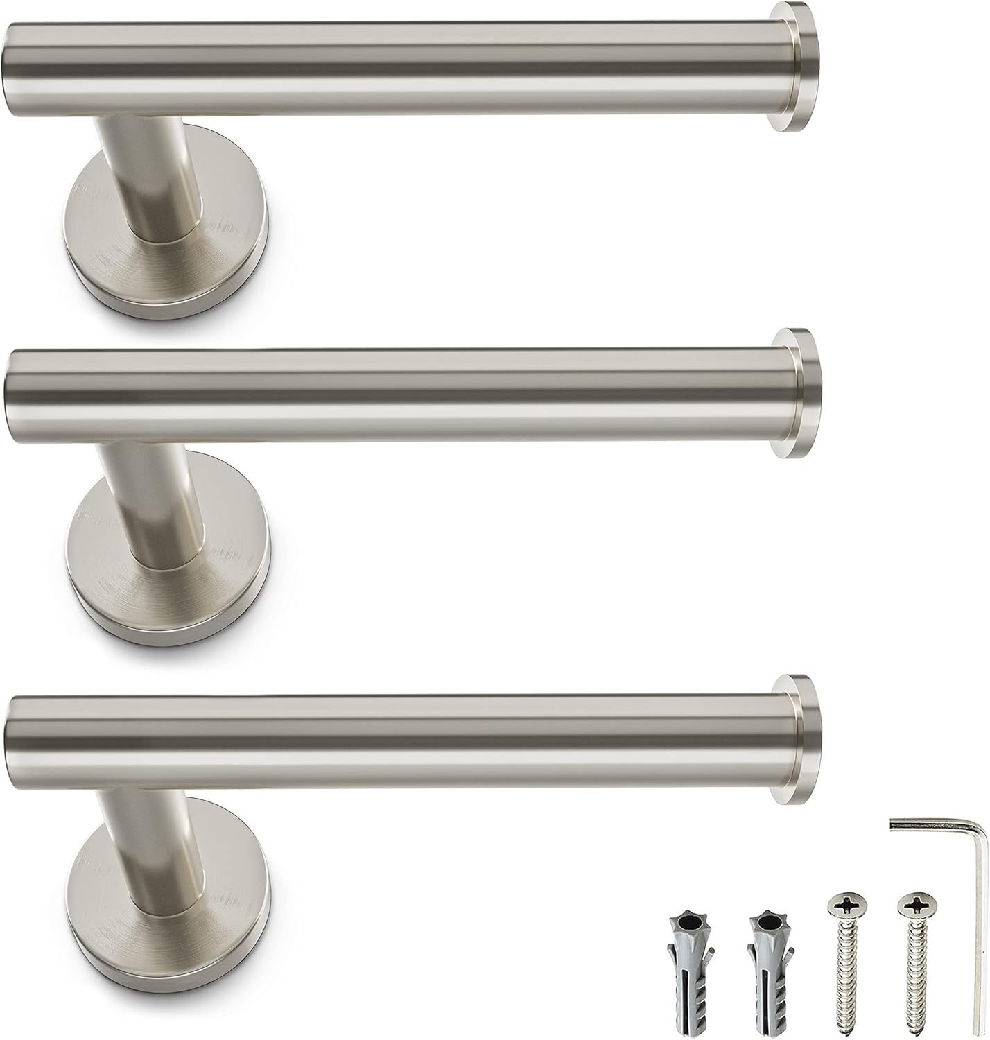 Luxury Brushed Nickel Toilet Paper Holder