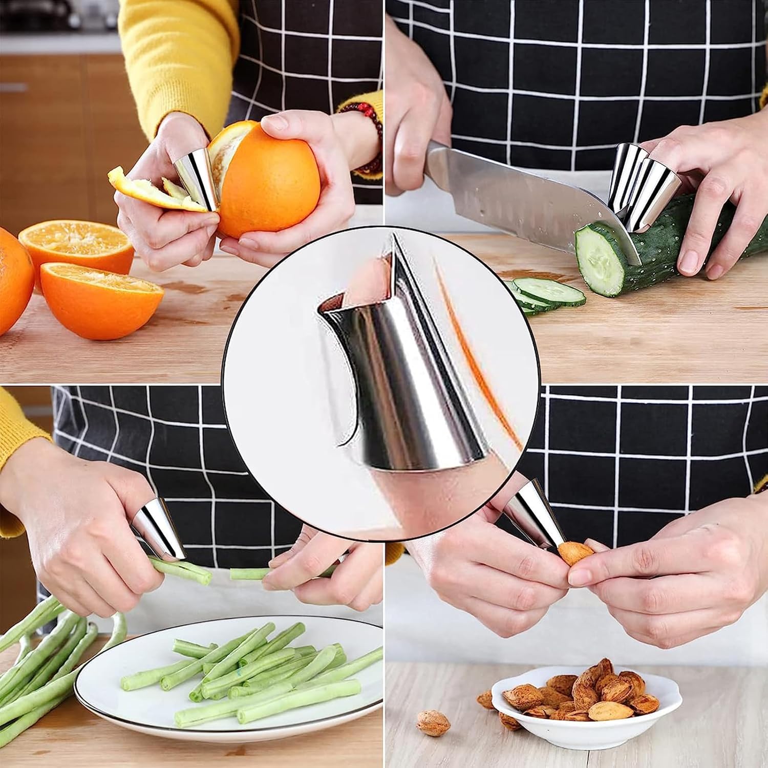 DAIRYCOF 8 Pcs Adjustable Finger Guards Set