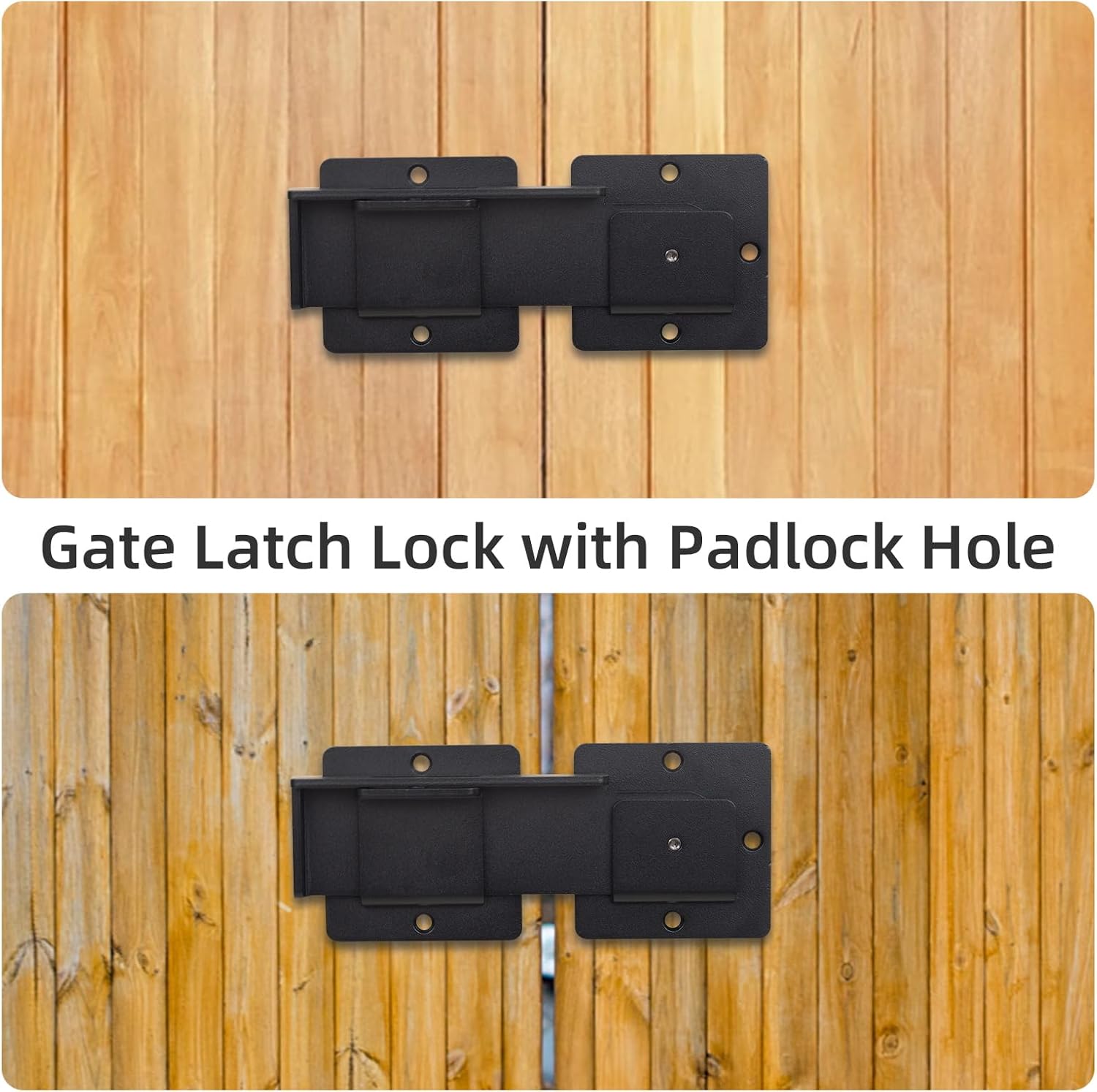 1Pack Flip Gate Latch Lock with Adjustment for Outdoor Use