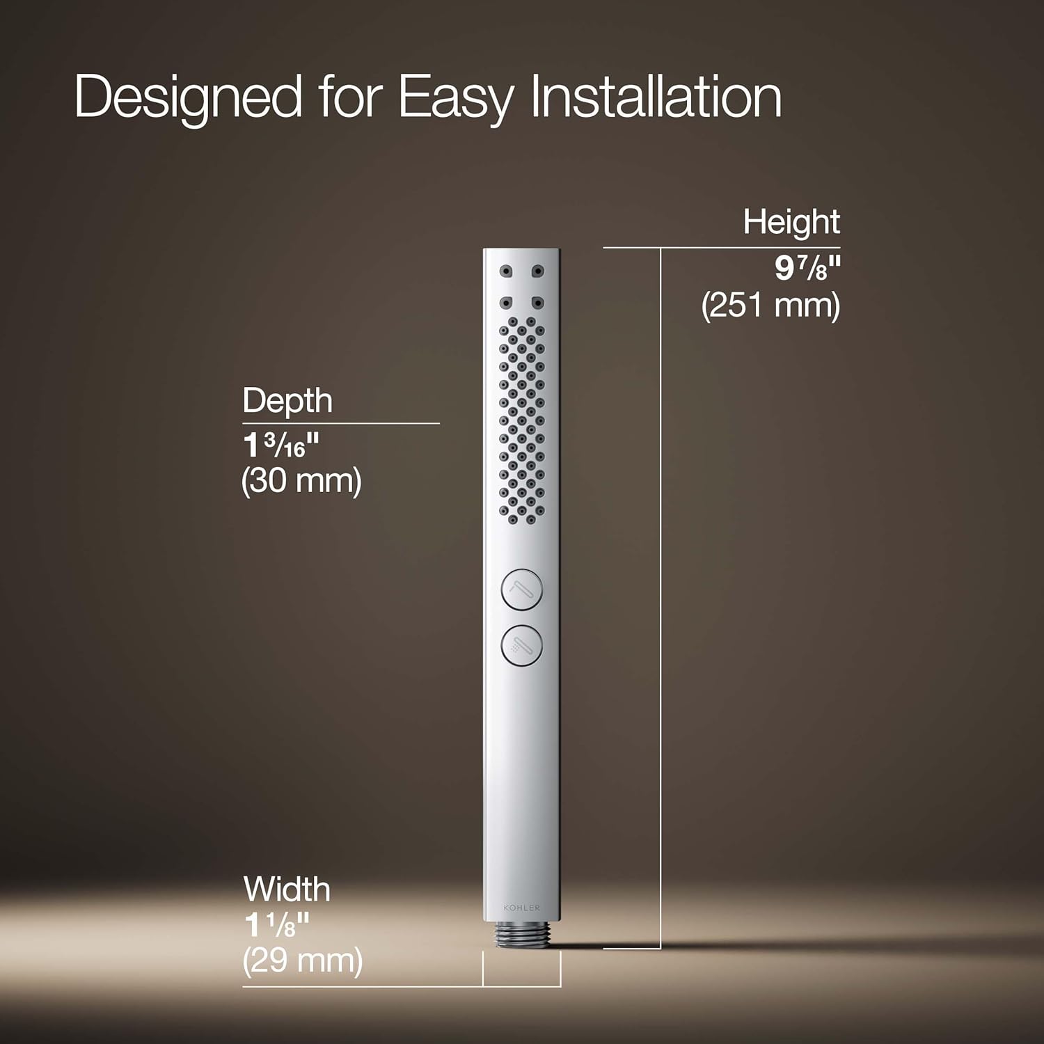 Experience Comfort Convenient with the Kohler 21336-G-CP Handshower